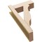 Ekena Millwork 6-in W x 16-in D x 28-in H Funston Block Rough Cedar Woodgrain TimberThane Outlooker, Primed Tan OUTUR060X16X28FST44RCPR - alternate 5